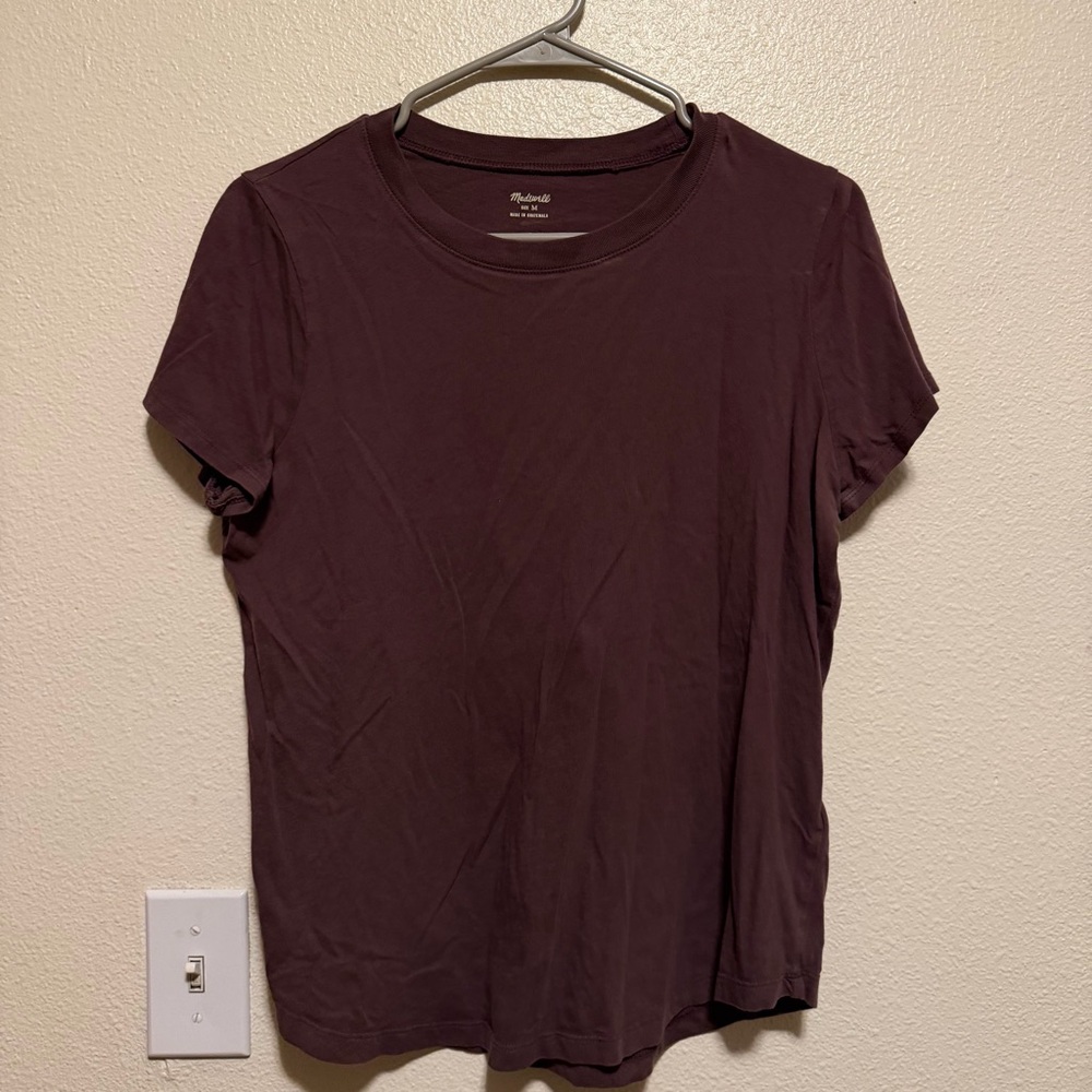 Madewell Rich Maroon Short Sleeve Tee